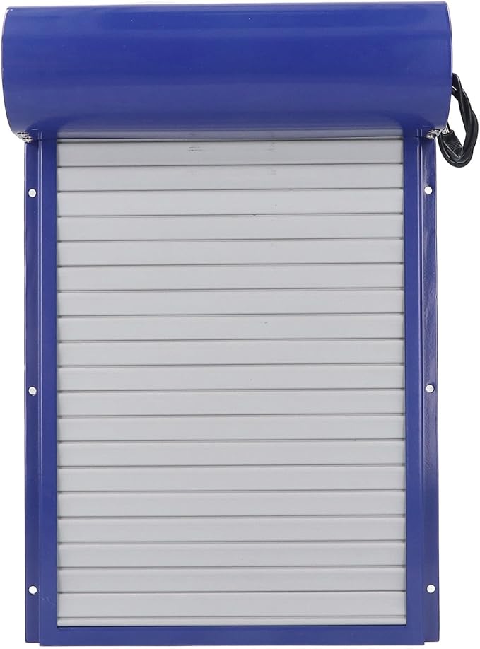 Automatic Chicken Coop Door Solar Powered Programmable Timer Control Aluminum Chicken Door for Poultry Safety Iron Sheet Metal Plastic 37x24.7cm