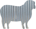 Rustic 3D Corrugated Metal Animal Signs (Sheep, 18 Inch)