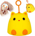 Egg Wash Brush for Fresh Cleaning Eggs Egg Washer The Reusable Egg Scrubber Egg Scrubber is A Cute Cat Shaped Practical Kitchen Gadget (Yellow 2PCS)