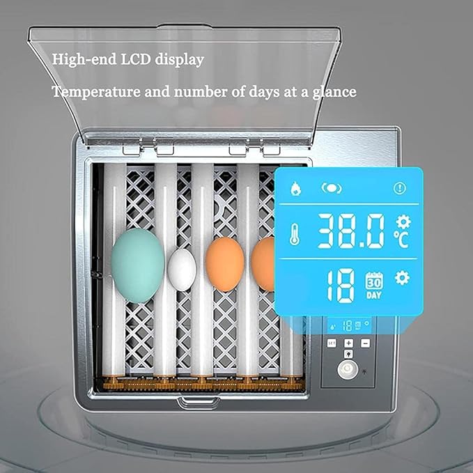 Small Chicken Egg Incubator Small Household Incubator Fully Automatic Eggs Digital Incubator Automatically Turn Eggs Humidity Display (9 single power models)