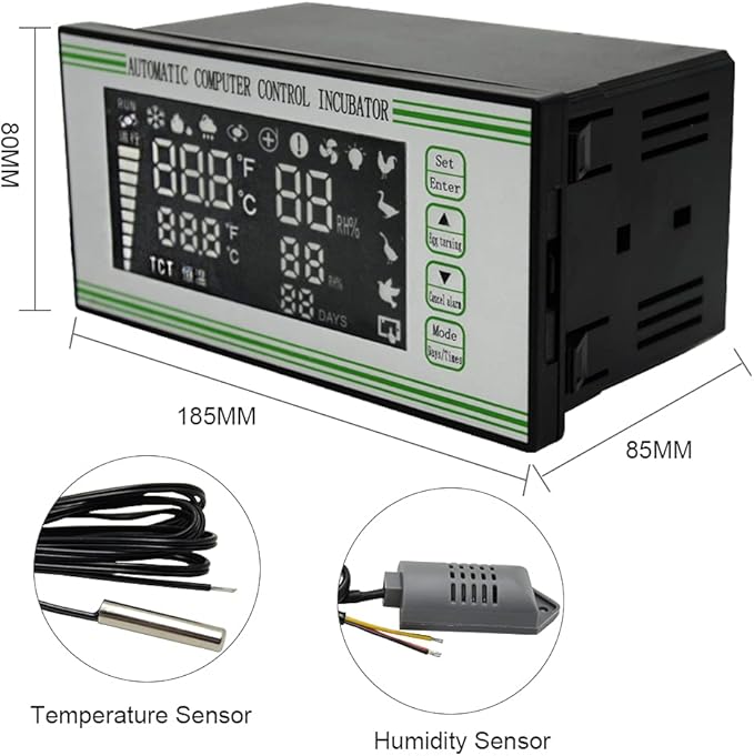 Fully Automatic XM-18S Incubator Controller Thermostat Temperature Humidity Controller for Egg Incubator