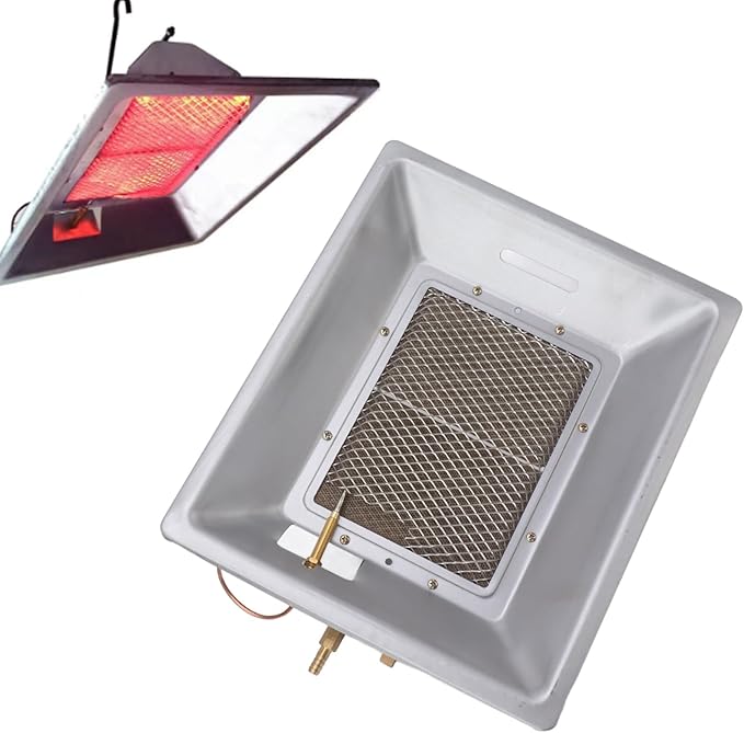 Jeanoko 1PCS Chick Heating Plate, Brooder Heat Plate, Manual Infrared Ceramics Catalytic Heating Incubation Equipment for Chicken Coops Poultry Heating