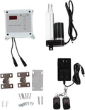 Automatic Chicken Coop Door with Timer and Remote Control Solar Powered Light Sensor Safe Opener Kit for Poultry Run Duck Coop(US Plug)
