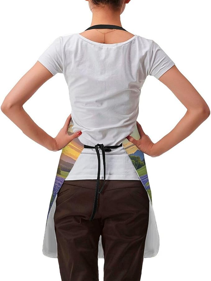 Apron for Women Men Waterproof Adjustable Bib Tractor farm Cooking Aprons Chef Bibs