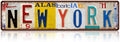 Vintage New York Wall Decor Street Signs Metal Tin Signs 16 x 4 Inches
