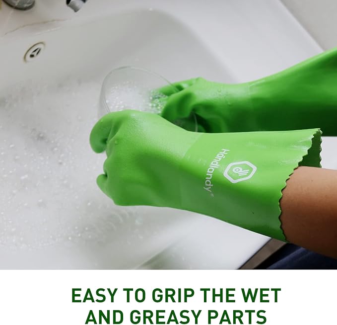 HANDLANDY Chemical Gloves, Heavy Duty Cleaning Gloves
