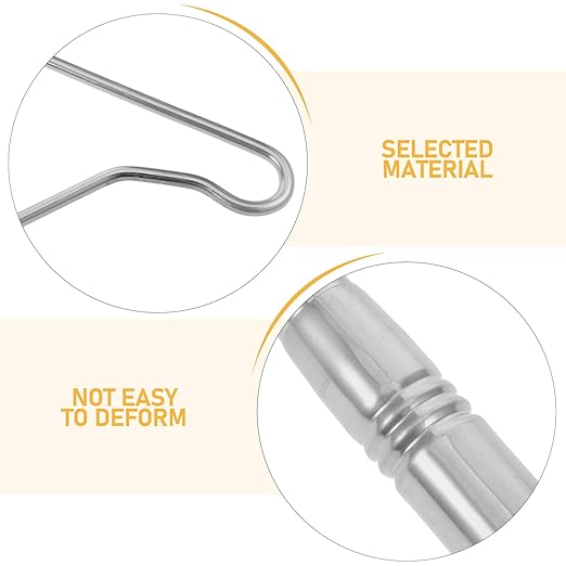 jojofuny Retractable Poultry Catcher Leg Hook Pole for Chicken Coop Handling, Stainless Steel Fowl Tool with Extendable 72cm-1.45m Telescopic Rod for Raising Chickens, Ducks, and Geese