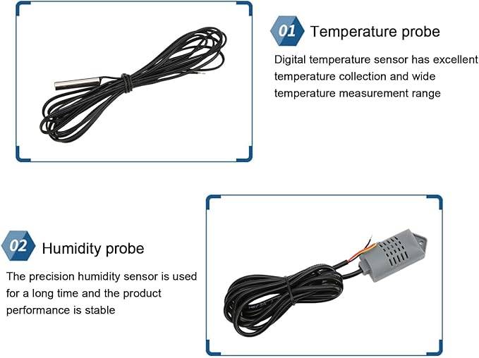 Egg Incubator Controller 110V Microcomputer Automatic Intelligent Temperature Humidity Control Thermostat for Chicken Quail Pigeons (#1)