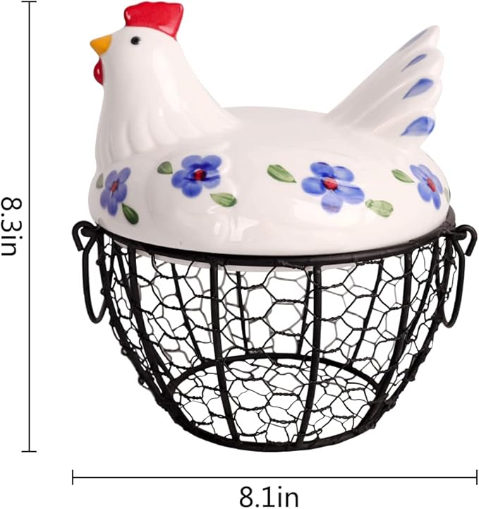 Farmhouse Style Egg Storage Basket/Decorative Kitchen Storage Baskets