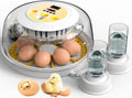 8 Egg Incubators for Hatching Eggs, Incubator for Chicken Eggs 360 Degree View, Automatic Egg Turner and Egg Candler, Farm Poultry Egg Incubators for Chicken Duck Goose Quails Eggs