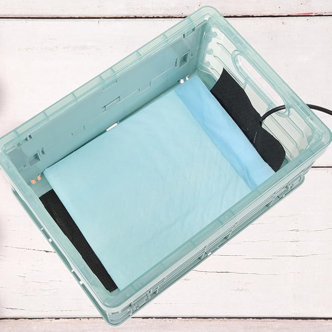 KESYOO 1Set Parrot Brooder Box with Heating Pad Chick Incubator for Young Birds Foldable and Spacious Design Safe Materials for Healthy Breeding Supplies
