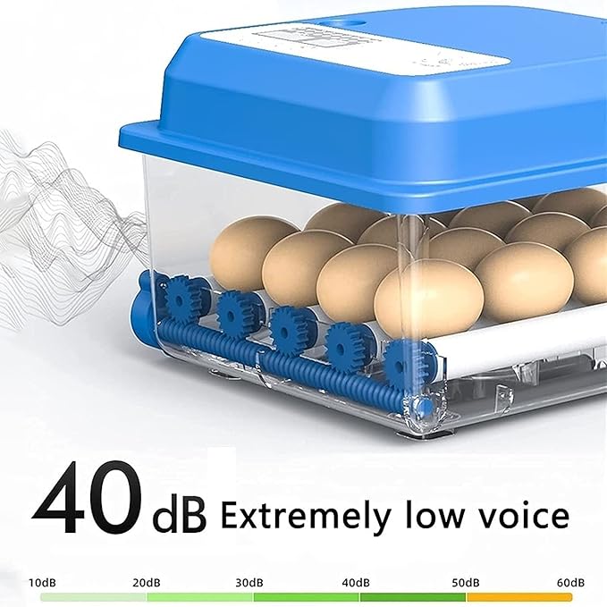 30 Eggs Incubator Automatic Turning and Digital LED Display Temperature Control Hatching Poultry for Chickens Ducks Goose Birds