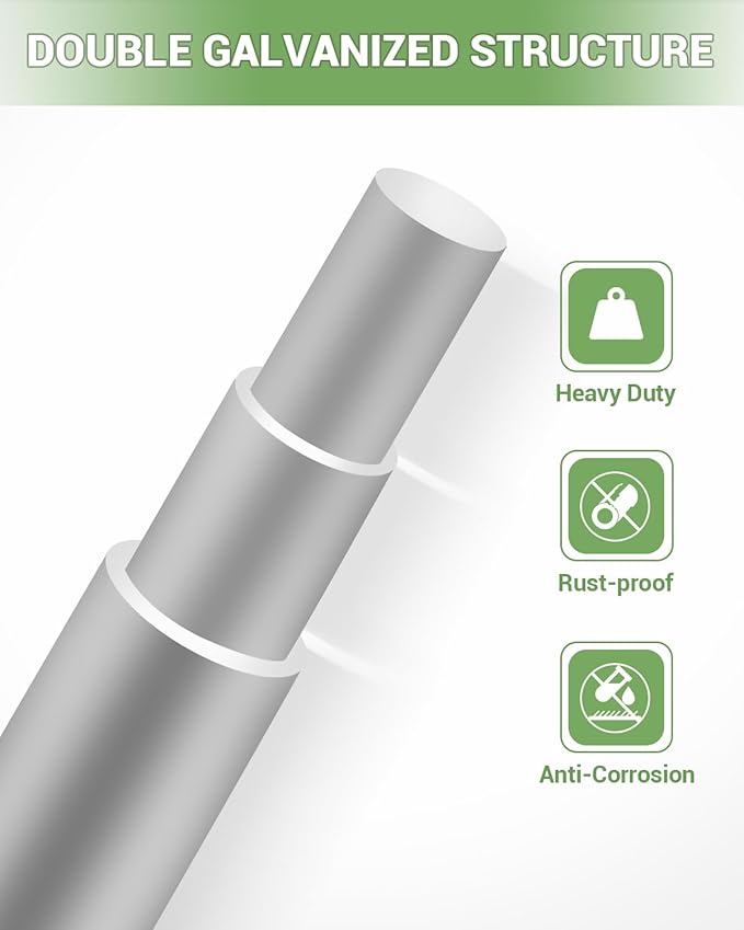 Farm Fence, 4FT x 164FT x 0.39IN White Welded Wire Fence Roll - Zinc Galvanized No-Climb Animal & Poultry Netting for Horses, Sheep, Chickens - Heavy Duty Yard Protection & Garden Grid Fencing