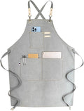 carrotez Adjustable Over sized Plus Size Canvas Apron with Pockets Men and Women Aprons
