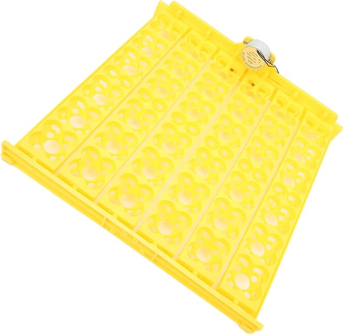 Pssopp Automatic Egg Turning Tray, Mini Incubator Hatcher Automatic Egg Turning Tray Tool Egg Turner with Motor for Chicken Duck Quail Egg Incubator Accessories[110V]
