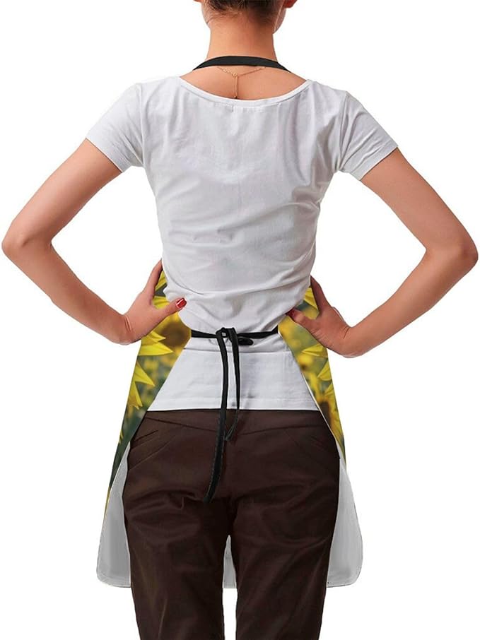 Apron for Women Men Waterproof Adjustable Bib Tractor farm Cooking Aprons Chef Bibs