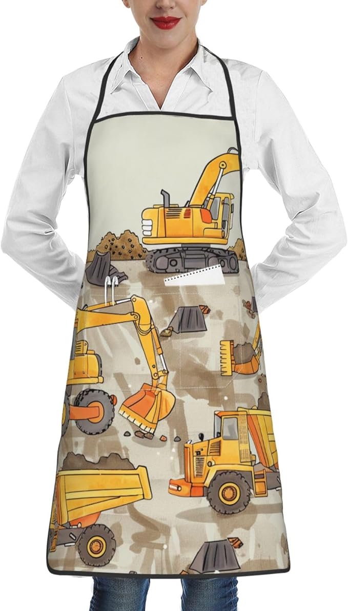 Cute Colorful Dog Paw Printed Unisex Bib Aprons BBQ Cooking Kitchen Aprons for Women Men Chef