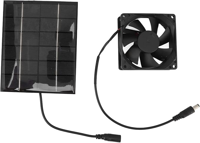 Solar Fan Kit Solar Panel Powered Exhaust Fan Solar Exhaust Fan Ventilation Fan for Greenhouse Chicken Coop