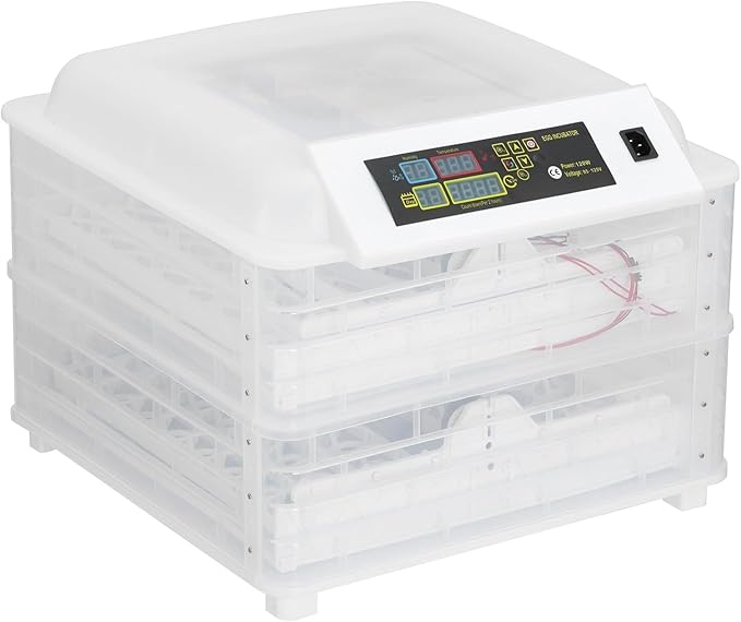 96-Egg Incubator with Automatic Turning & Humidity Control, Digital Display for Chicken Duck Quail Eggs