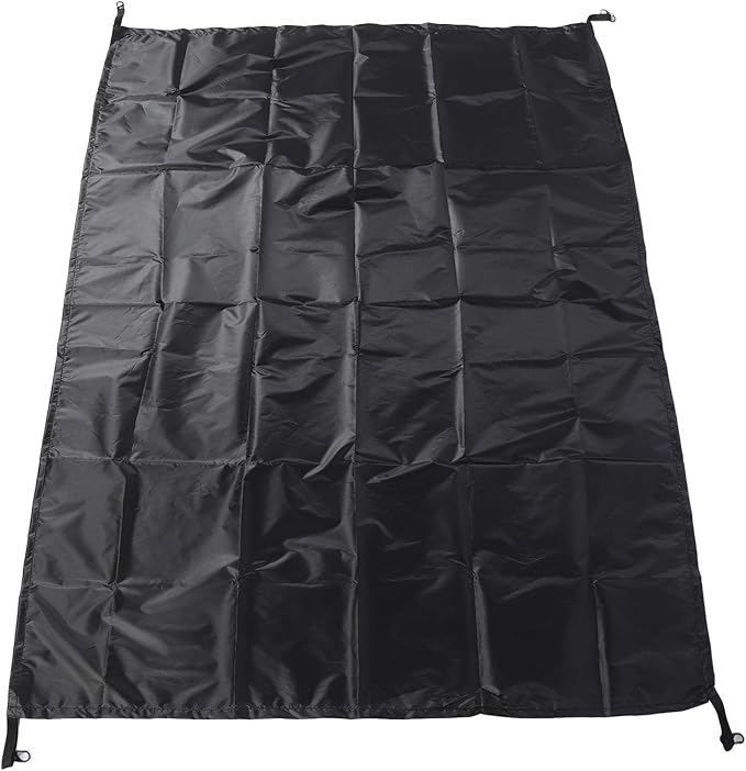 Chicken Coop Tarp Cover, Silver Coated Oxford Fabric Shade Cloth, Dust Proof Chicken Run Pen Cover with Hook and Loop Design, for Outdoor Poultry Protection