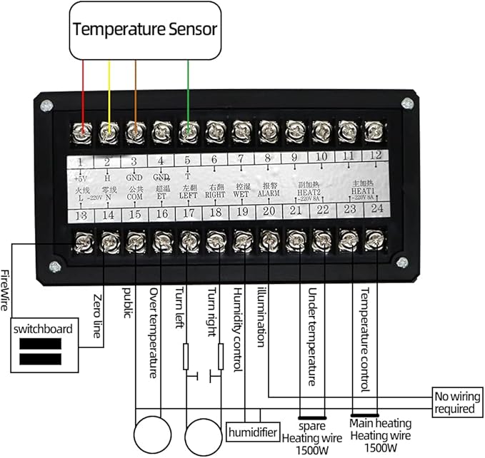 Fully Automatic XM-18S Incubator Controller Thermostat Temperature Humidity Controller for Egg Incubator