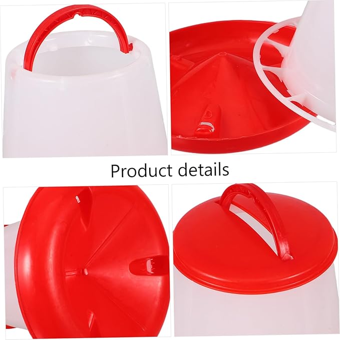 Milisten Hanging Chicken Feeder Waterer Capacity Poultry Food Container Durable Plastic Duck Chicken Feed Dispenser Efficient Feed Use Easy to Clean Versatile Coop Accessory