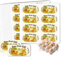 160 Pcs Farm Fresh Eggs Carton Labels, 4 x 2 in Rectangular Retro Font Chicken Unwashed Eggs Labels Self-Adhesive Egg Packaging Stickers for Chicken Egg Box Container Farm Supplies
