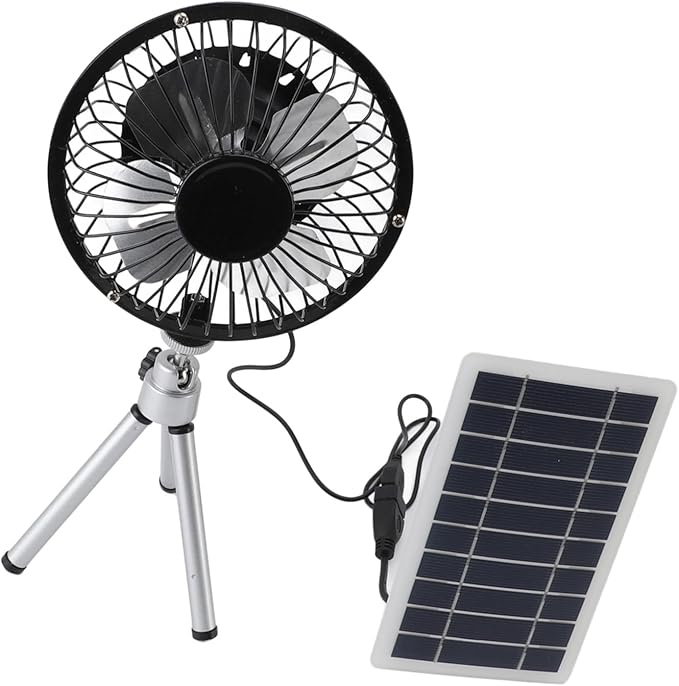 10W Solar Fan,Solar Powered Fans with Stand for Pet House Chicken Coop RV Greenhouse