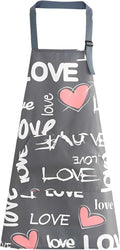 Floral Aprons with Pocket Blooming Women Waterproof Apron Adjustable Neck Long Ties Women Men Cook Baking Garden