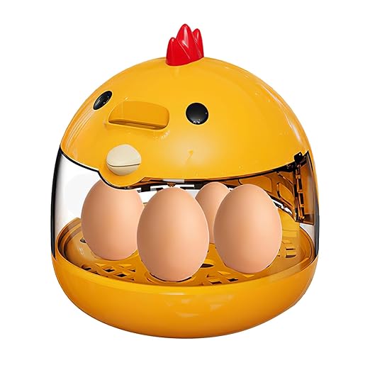 TOYANDONA Small Egg Incubator for Hatching Chicken Quail Parrot Eggs with Automatic Temperature and Humidity Control Portable Poultry Hatching Machine for Home and Farm Use