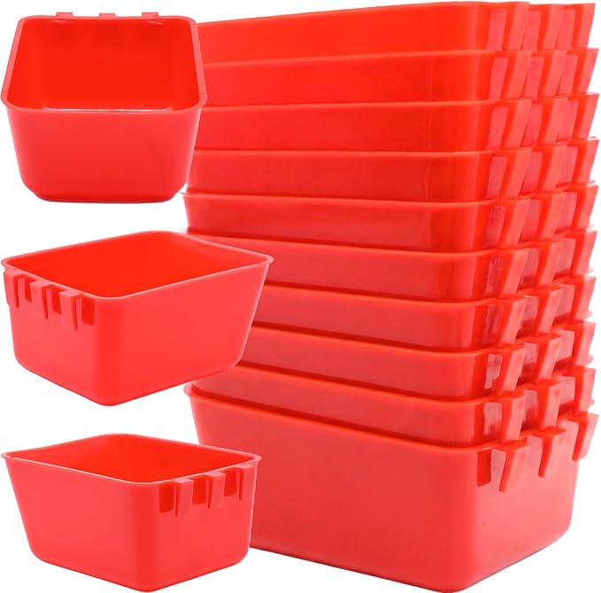10 Pcs 16 Oz Cage Cups Chicken Feeder Waterer Chicken Water Cups Rabbit Feeder