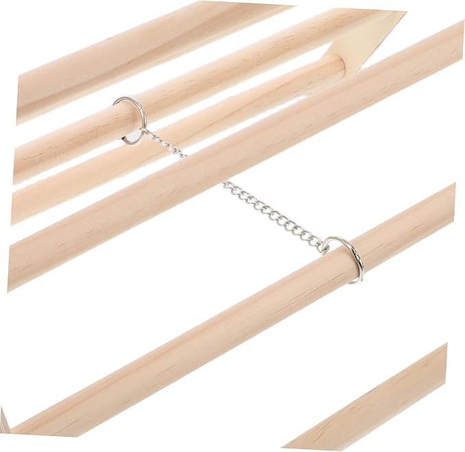 SUPVOX Wooden Chicken Perch Stand for Brooder Durable Roosting Bar for Chicks Easy to Clean Poultry Accessory Compact and Convenient Chick Roosting