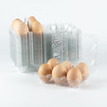50 Pack Egg Cartons Cheap Bulk, Plastic Egg Cartons 6 Count, Reusable Chicken Egg Tray Holders for Home Market Farm Ranch (2x3 Grids)