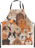 jejeloiu Cartoon Cats Apron for Women Men 26"x31"