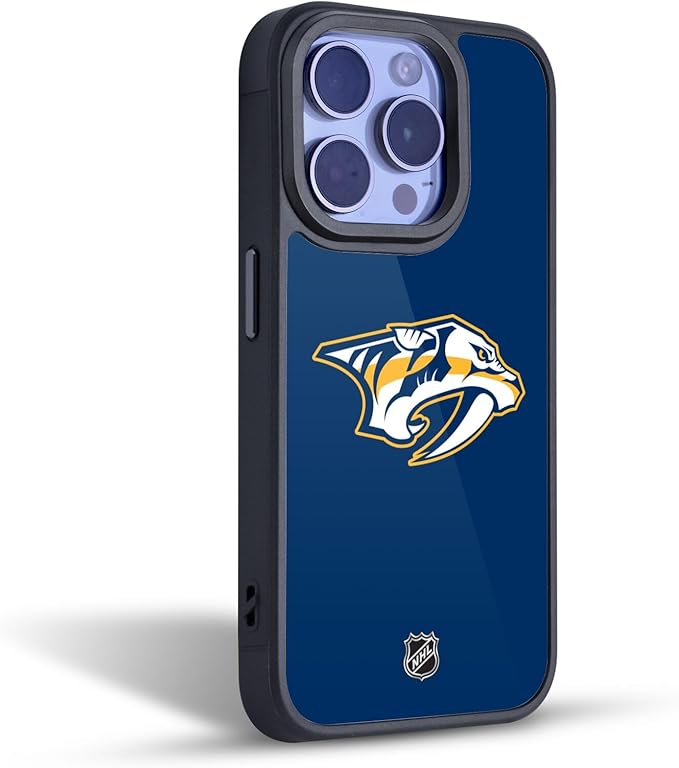 Head Case Designs Officially Licensed NHL Plain Nashville Predators Gel Armor Case [Military Grade Drop Protection] Compatible with Apple iPhone 11