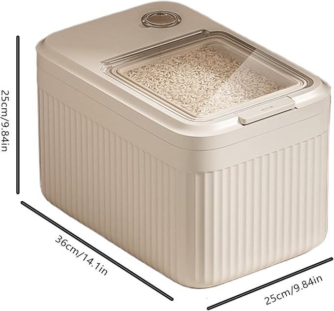 Dog Food Storage Container - Sealed Container for Dog Food | Treat Dispenser for Soybean Flour, Cereal, Rabbit, Barn, Garage, Durable Air-Tight Bin for Dry Goods and Pantry Organization