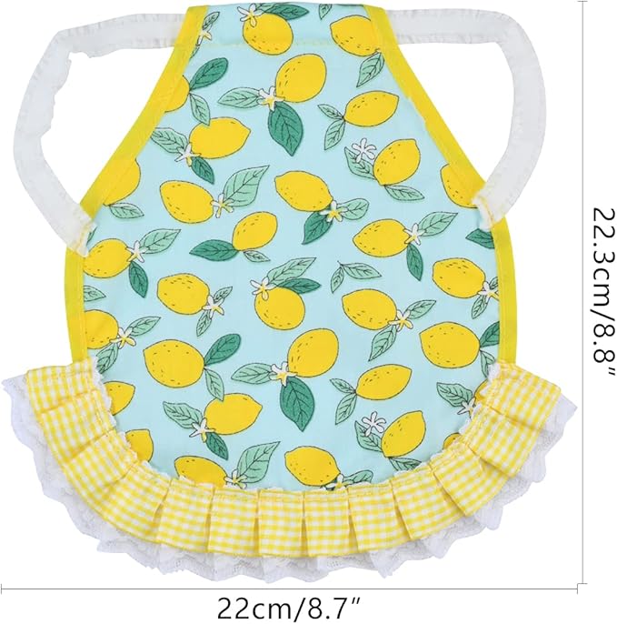 6pcs Hen Saddle Apron Waterproof Chicken Saddle Hen Apron with Elastic Chicken Jacket Straps Poultry Protector Wing Back Protector Print Feather Protective Jacket(A)