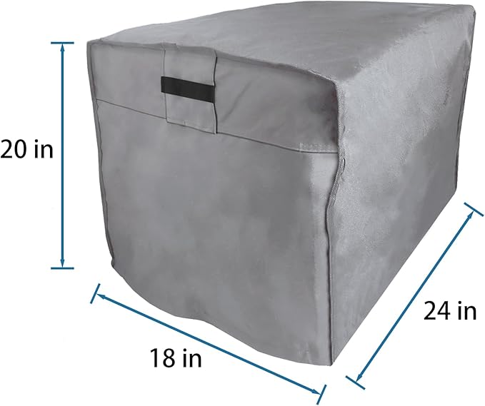 Waterproof Universal Generator Cover 24 x 18 x 20 inch for Predator 3500 Predator 4375 Wen 3800 Honda EU3000iS,Heavy Duty Thicken 600D Polyester,Weather and UV Resistant,Grey