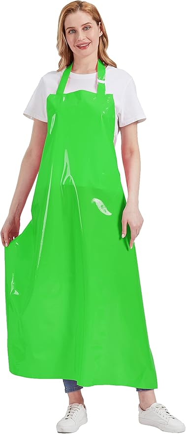 Nanxson TPU Waterproof Apron Lightweight Work Apron with Adjustable Buckle for Pet Bathing,Dishwashing,Butchers,Housework
