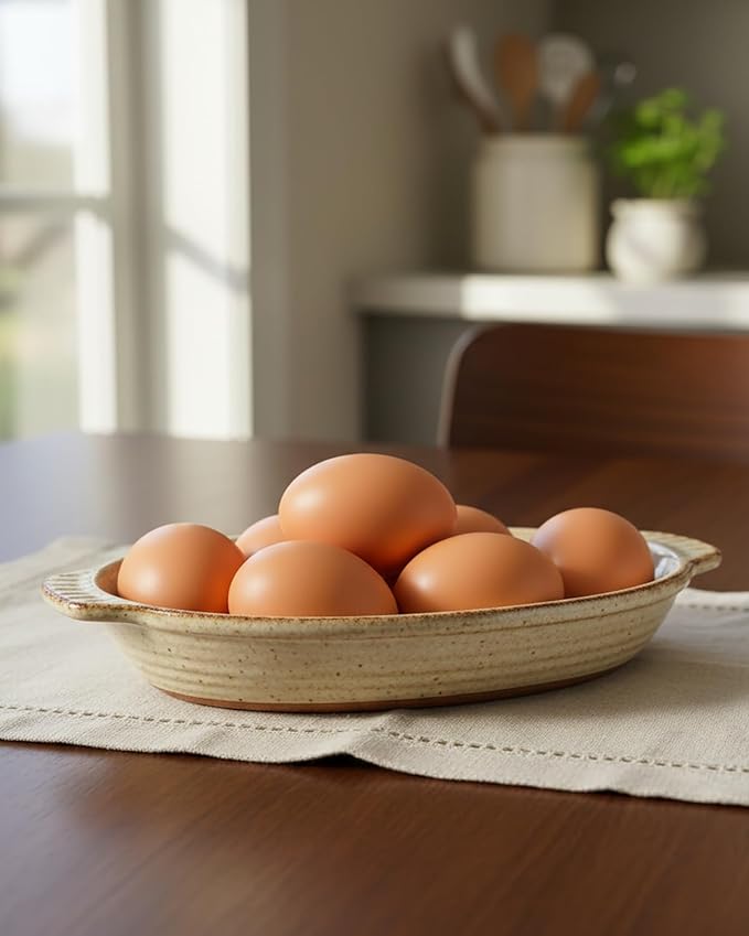 8 PCS Wooden Fake Dummy Nest Eggs - Agricultural Tools for Chicken Coop Nesting,Encourages Hens to Lay Eggs（Brown）