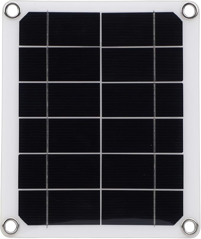 Pssopp Solar Panel Fan Kit Solar Panel Fan Kit, Powered Greenhouse Ventilator for Household Small Chicken Coops Greenhouses Sheds Nan