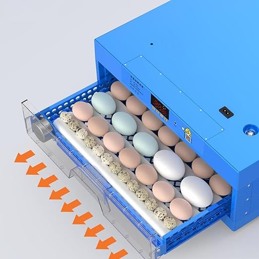 256 Eggs Automatic Chicken Incubators, Farm Poultry Hatcher Machine, LED High-Efficiency Automatic Egg Turning & Temperature Control, for Hatching Chicken Duck Goose Birds