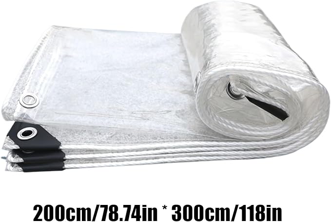 Chicken Coop Cover - Clear Poultry Enclosure with Adjustable Cords, Waterproof Insulation Tarp, Durable Outdoor Protection | Backyard Garden Lawn Small Farm Chicken House Cover for All Weather