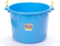 Little Giant® Plastic Muck Tub | Durable & Versatile Utility Bucket with Handles | Muck Bucket | Durable Handles | 70 Quart | Berry Blue
