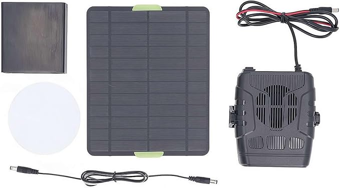Solar Heater for Chicken Coop, Winter Chicken Coop Heater Solar Powered, Portable Solars Heaters with Overheating Protection, Ideal for Pet House Home Car Greenhouse