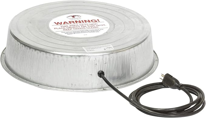 Little Giant® Heater Base 110 Watt - Poultry Water Heater for Metal Poultry Waterers to Prevent Freezing