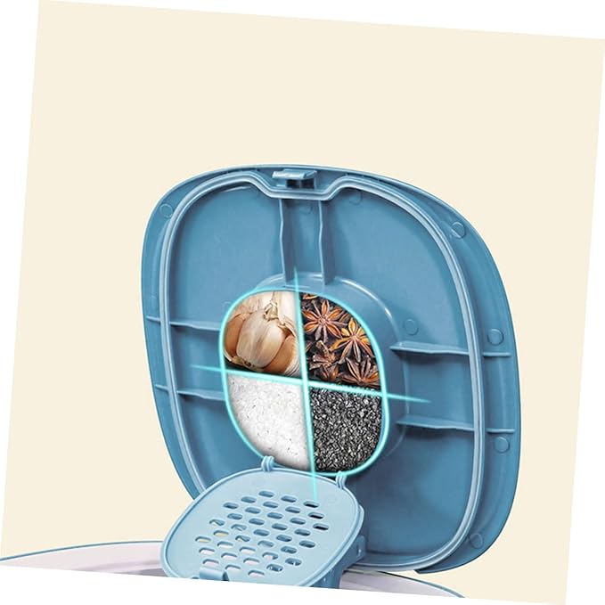 VICASKY Grain Storage Barrel Food Container Sealed Grain Holder Covered Pet Food Storage Containers Pet Food Storage Bucket Portable Dry Container for Pet Food Pet Food Bucket Pets Blue