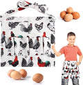 Canvas Egg-Collecting Apron For Kids, 3 Pocket Design For Safe Egg Gathering, Perfect For Collecting Chicken, Duck, And Goose Eggs