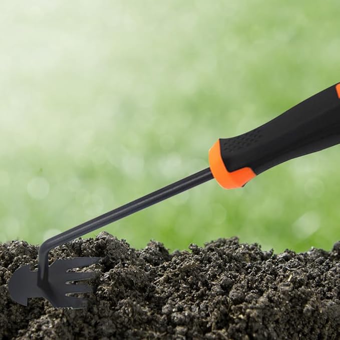 MiOYOOW Weed Puller Tool, Manual Hand Gardening Weeding Tool, Portable Multifunctional Weed Remover Tool for Gardening Backyard Farm