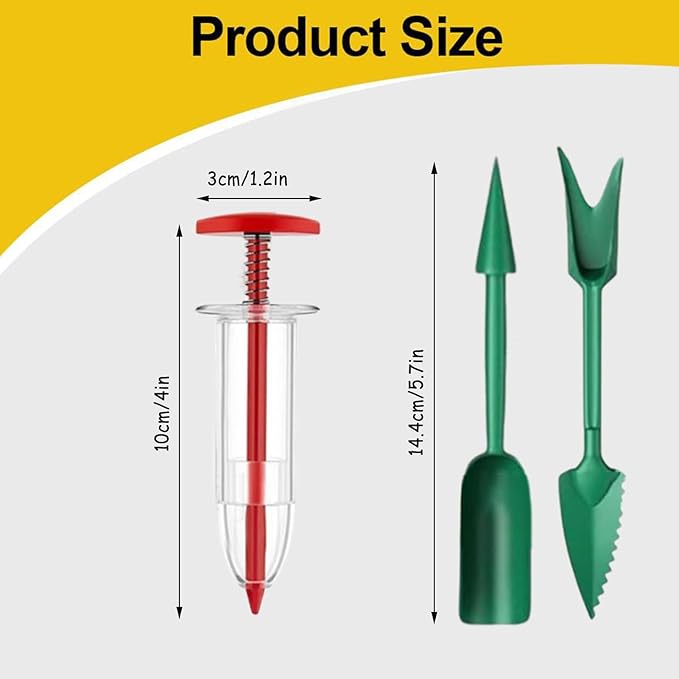 Planter Dispenser,Portable Reusable Small Seeder,Sower Planter Seedling Dispenser - for Flower Tree Grass Backyard Outdoor Farm Planting Gardener Women Mom